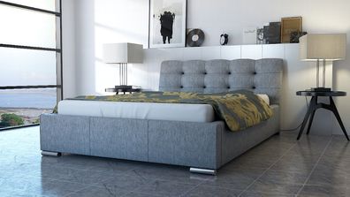 Polsterbett Bett Doppelbett ERICO 180x200cm inkl. Bettkasten