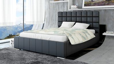 Polsterbett Bett Doppelbett MATTEO XL 140x200cm inkl. Bettkasten