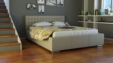 Polsterbett Bett Doppelbett DAMASO 180x200cm inkl. Bettkasten