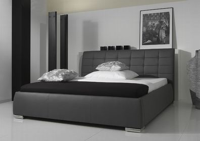 Polsterbett Bett Doppelbett Tagesbett - Vermont - 180x200 cm Grau