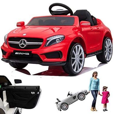 Mercedes GLA45 AMG Kinderauto Kinderfahrzeug Kinder Elektroauto mit Tür Rot