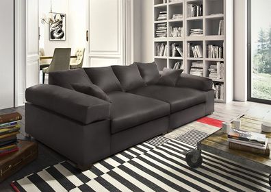 Big Sofa Couchgarnitur Megasofa Riesensofa AREZZO - Kunstleder Braun