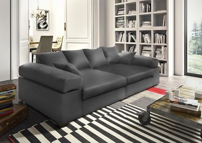 Big Sofa Couchgarnitur Megasofa Riesensofa AREZZO -Kunstleder Anthrazit