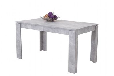 Esstisch Tisch Auszugstisch Pascale 140-180 x 80 cm Betonoptik