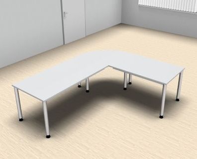 Schreibtischkombination H3 Winkelschreibtisch Schreibtisch Bürotisch vh-büromöbel