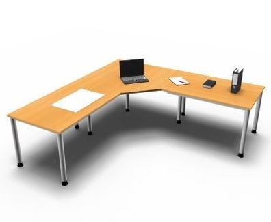 Schreibtischkombination H7 Winkelschreibtisch Schreibtisch vh-büromöbel Bürotisch
