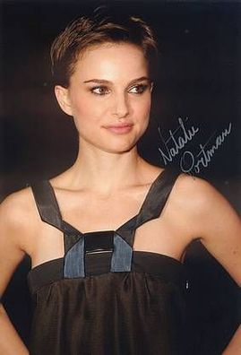 Original Autogramm Natalie Portman auf Großfoto