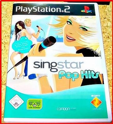 PS2/ PS3 Singstar Pop Hits Party * Mit 30 Kult Karaoke Hits*