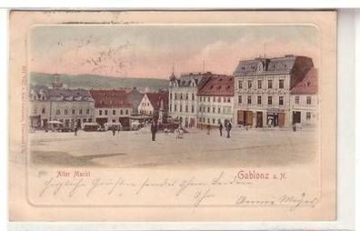 45157 Ak Gablonz a.N. alter Markt 1904