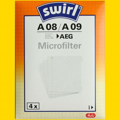 1 Päckchen Swirl A 08 / A08 Microfilter Mikrofilter - KEINE Beutel