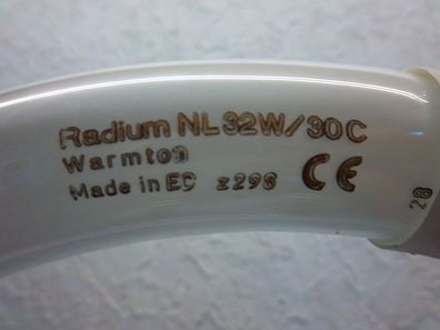 Radium NL32W/30C WarmTon Made in EC z298 CE Ring Lampe circular Lamp cercle L C 32 w
