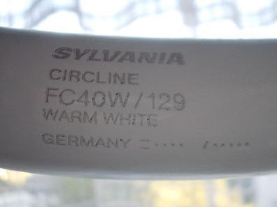 Sylvania CircLine FC40W / 129 Warm White Germany F C 40 W FC40W/129 40w RingLampe 830