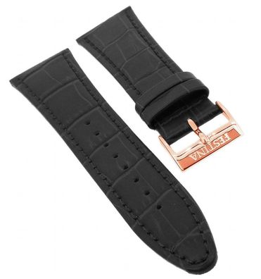 Festina Uhrenarmband 23mm Lederband schwarz Krokooptik F20465/1 F20465