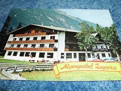 3762 / Ansichtskarte- Alpengasthof Zugspitze Leutasch