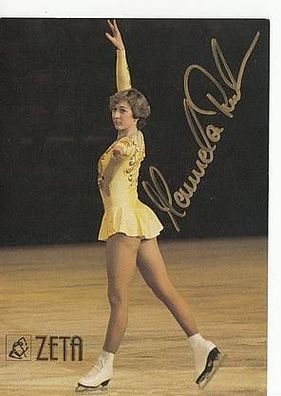 Manuela Groß Autogrammkarte 80er Jahre Original Signiert Eiskunstlauf + A46343