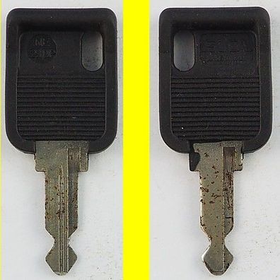Silca NE23DP mit Kunststoffkopf - KFZ Schlüsselrohling mit Lagerspuren !