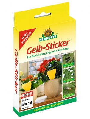 Neudorff Gelb-Sticker, 10 Stück