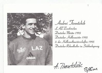 Andrei Tivontchik Autogrammkarte Original Signiert Leichathletik + A46433