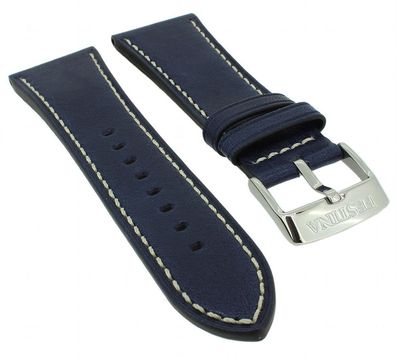 Festina Chronograph Uhrenarmband 28mm Leder glatt blau F20424/2 F20424