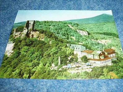 3862 / Ansichtskarte- Ruine Drachenfels mit Restaurant