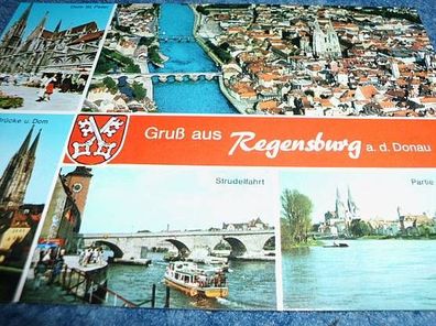 3938 / Ansichtskarte- Regensburg a. d. Donau