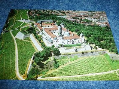 3956 / Ansichtskarte- Würzburg Luftaufnahme von der festung Marienburg