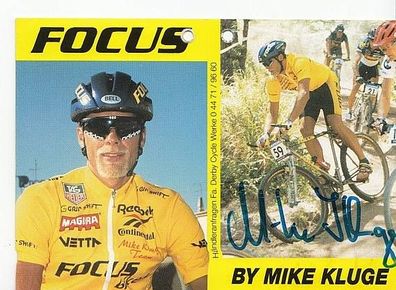 Mike Kluge Autogrammkarte Original Signiert Radfahren + A46493