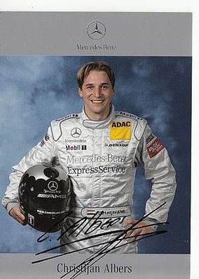 Christijan Albers Autogrammkarte Motorsport + A46599 D