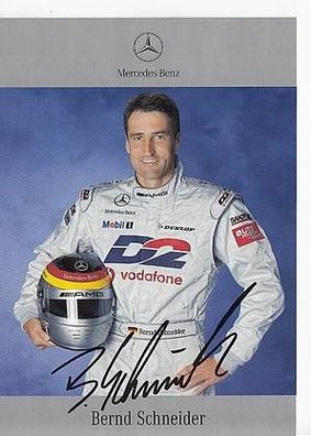 Bernd Schneider Autogrammkarte Motorsport + A46604 D