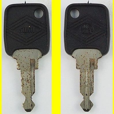 Silca NE23EP mit Kunststoffkopf - KFZ Schlüsselrohling mit Lagerspuren !