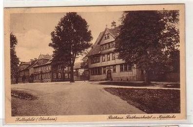 56164 Ak Zellerfeld (Oberharz) Rathaus Rathaushotel und Apotheke 1933