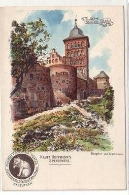 13665 Reklame Hoffmanns Stärkefabriken Ak Gruß aus Lübeck um 1900