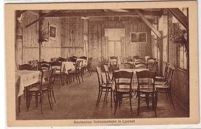 57804 Ak Deutsches Soldatenheim in Ljusnat in Russland im Weltkrieg