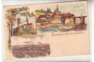 20629 Ak Lithographie Gruss aus Laufenburg um 1900