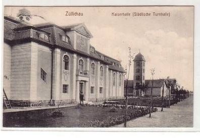 20140 Ak Züllichau Kaiserhalle (Städtische Turnhalle) 1913