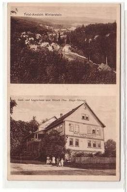 54757 Ak Totalansicht Winterstein Gasthaus zum Hirsch um 1930