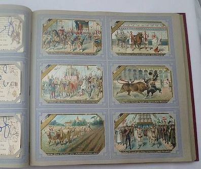 Liebigbilder Serie 223 "Die Geschichte des Ochsen" komplett 1892 (16/ D 8823ff)