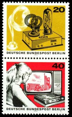 BERLIN Zusammendruck Nr S455 + 457 postfrisch SENKR PAAR S95AB8A