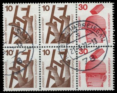 BRD BUND Heftchenblatt Nr HB 21 gestempelt X90EDCE