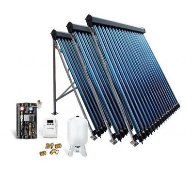 Röhrenkollektor Solarpaket Vakuumröhrenkollektor HP30-3 14,67 m² Solaranlage