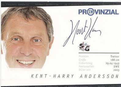 Kent-Harry Andersson SG Flensburg-Handewitt TOP Original Sign. Handball + A46711