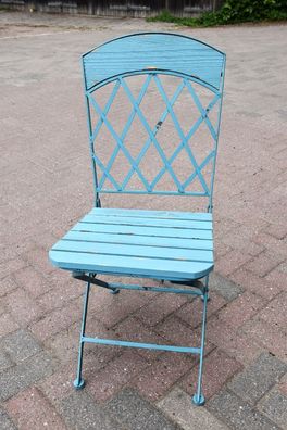 Impressionen Outdoorstuhl-Set, 2-tlg Vintage Klappstühle Vintage-Look Blau