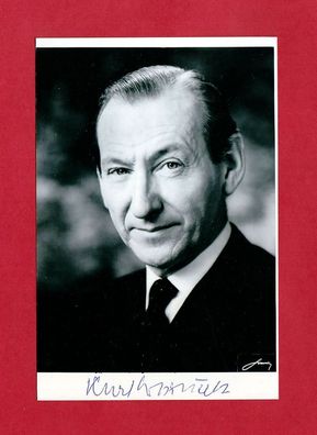 Kurt Waldheim -Generalsekretär der Vereinten Natio u. BuPrä. von Österreich handsigni