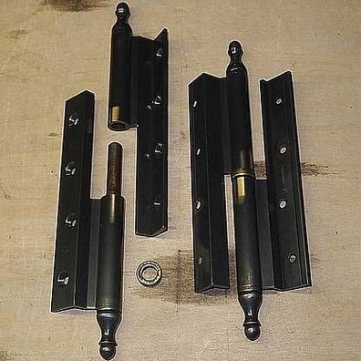 ONI Objektband 31734 - Messing Profil Aufsatzbänder - 160 mm -Rechts - 1 Paar