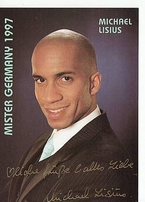 Michael Lisius Mister Germany 1997 Autogrammkarte Original Signiert Model + 66018