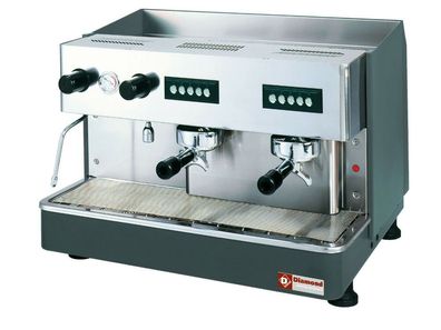 2 gruppige Espressomaschine Siebträger Kaffeemaschine Milchschäumer Gastlando