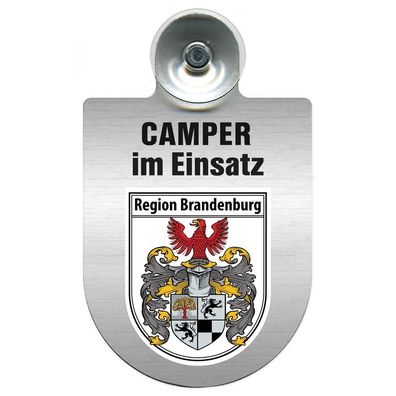 Einsatzschild Windschutzscheibe incl. Saugnapf - Camper im Einsatz - 309764 - Region