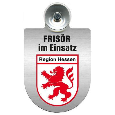 Einsatzschild Windschutzscheibe incl. Saugnapf - Frisör im Einsatz - 393815 - Region