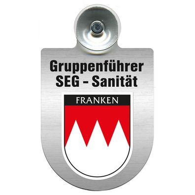 Einsatzschild Windschutzscheibe incl. Saugnapf - SEG-Sanitäter im Einsatz - 309475 R
