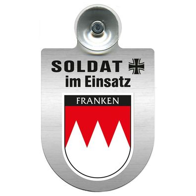 Einsatzschild Windschutzscheibe incl. Saugnapf - Soldat im Einsatz - 309392 - Region